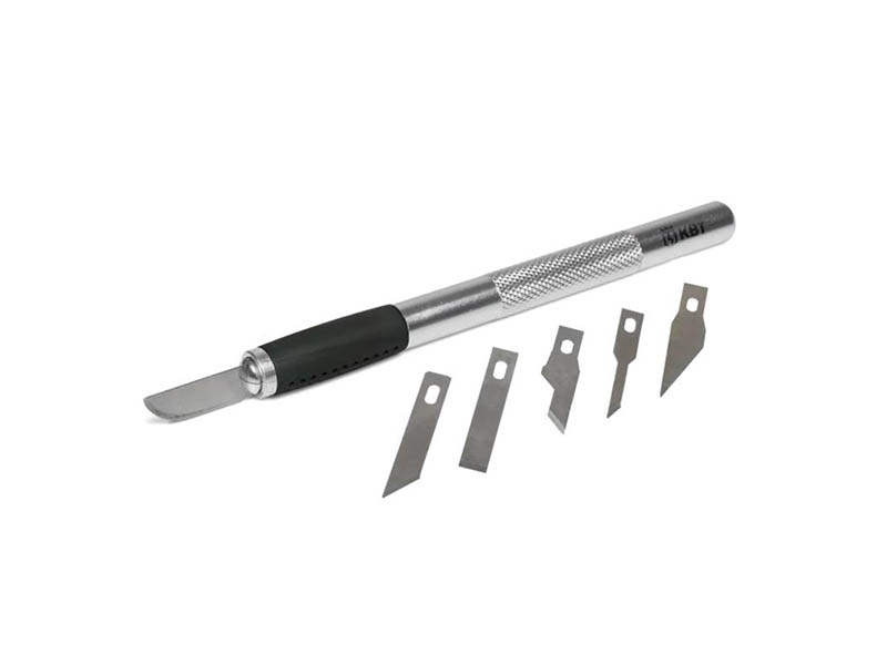 Макетный нож c 6 лезвиями