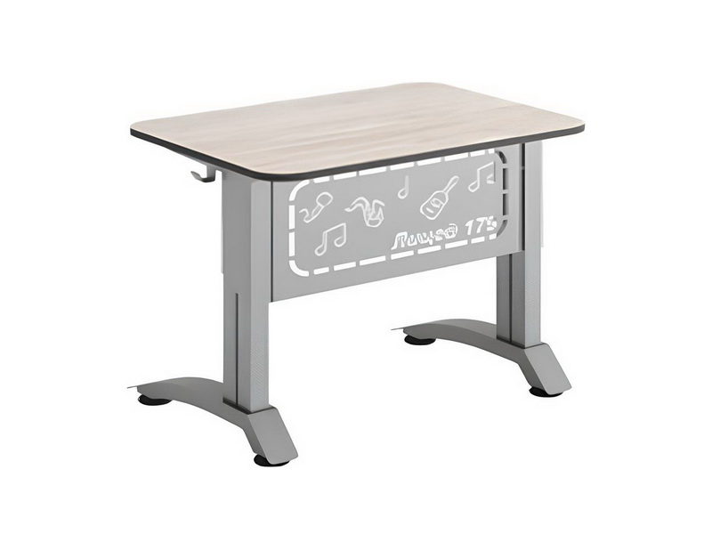 Стол ученический 2-местный регулируемый с перф.экраном с наклоном столешницы