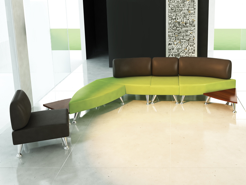 Мебель для холла. Вариант 9 (мягкие модули)