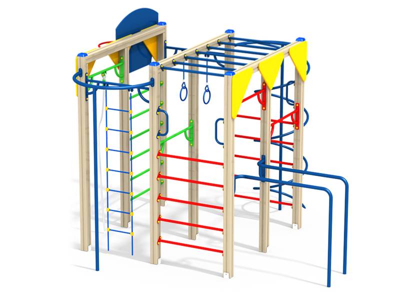 Спортивный комплекс "Рукоход с кольцами"