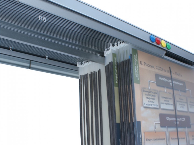 Картотека длиной 6 метров до 40 плакатов