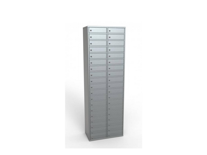 Шкаф для хранения мобильных телефонов (38 ячеек, индивидуальные ключи)