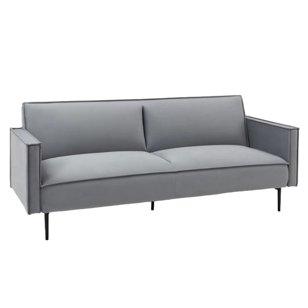 Диван прямой Кассель велюр серый