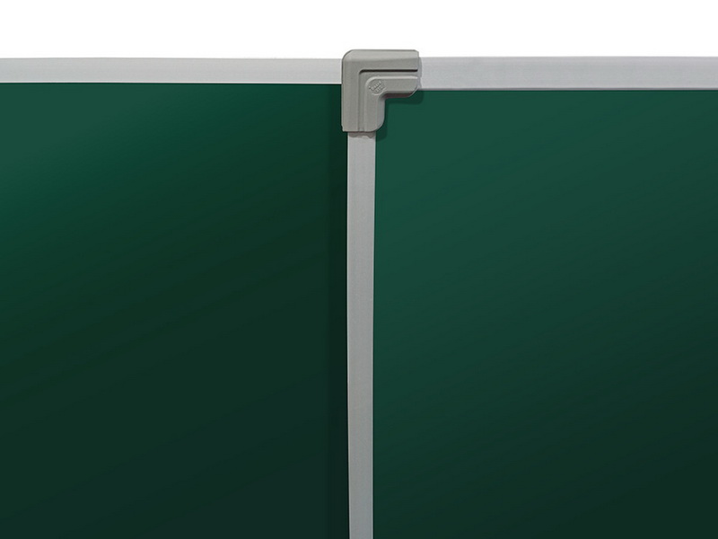 Трехэлементная магнитно-меловая доска 100х500 - алюминиевый профиль