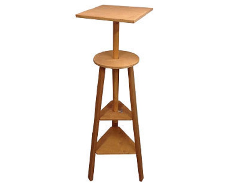 Столик скульптора квадратный, дуб/фанера