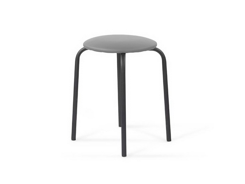 Табурет круглый черный