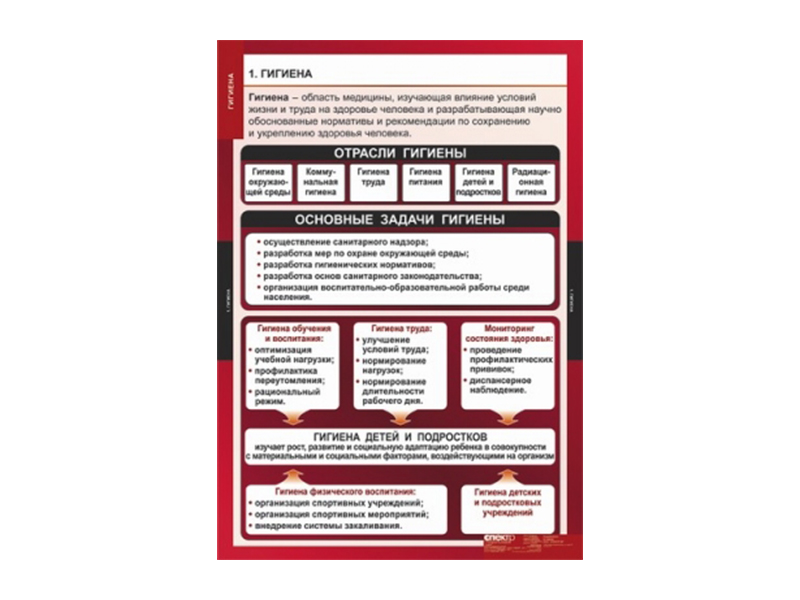 Таблицы "Гигиена" 8 шт.