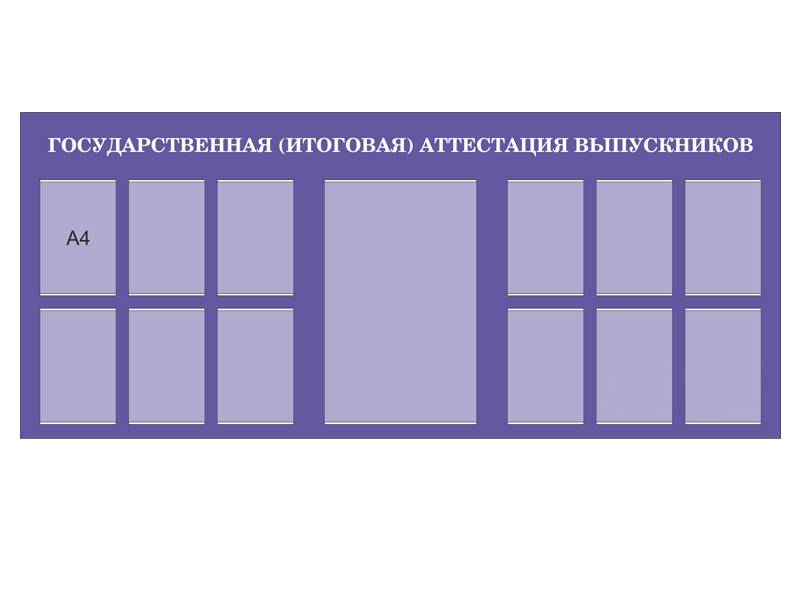 Стенд Аттестация выпускников