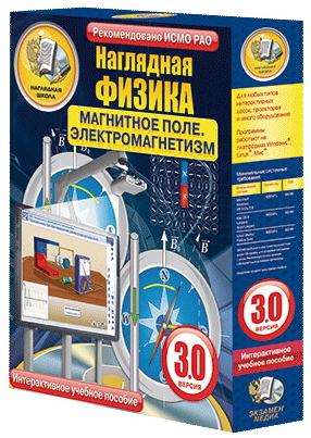 Наглядная физика. Магнитное поле. Электромагнетизм 8, 9, 11 классы (интерактивное пособие)