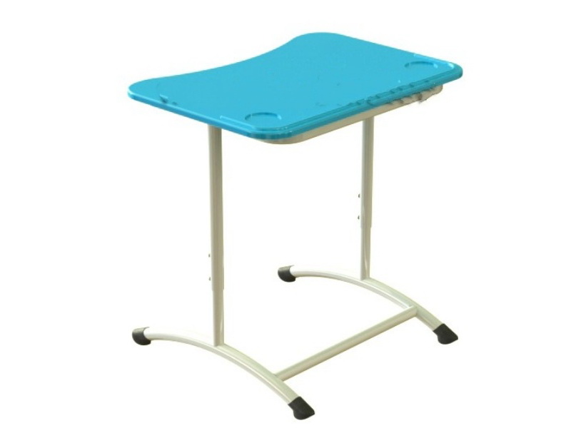 Стол ученический одноместный с регулировкой высоты, пластик