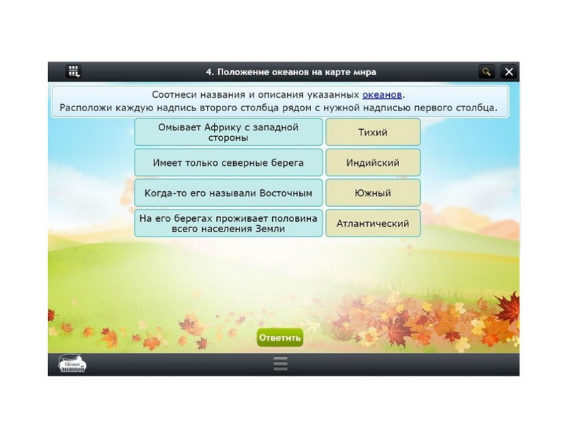 Электронные образовательные ресурсы по предмету Окружающий мир (1 класс)