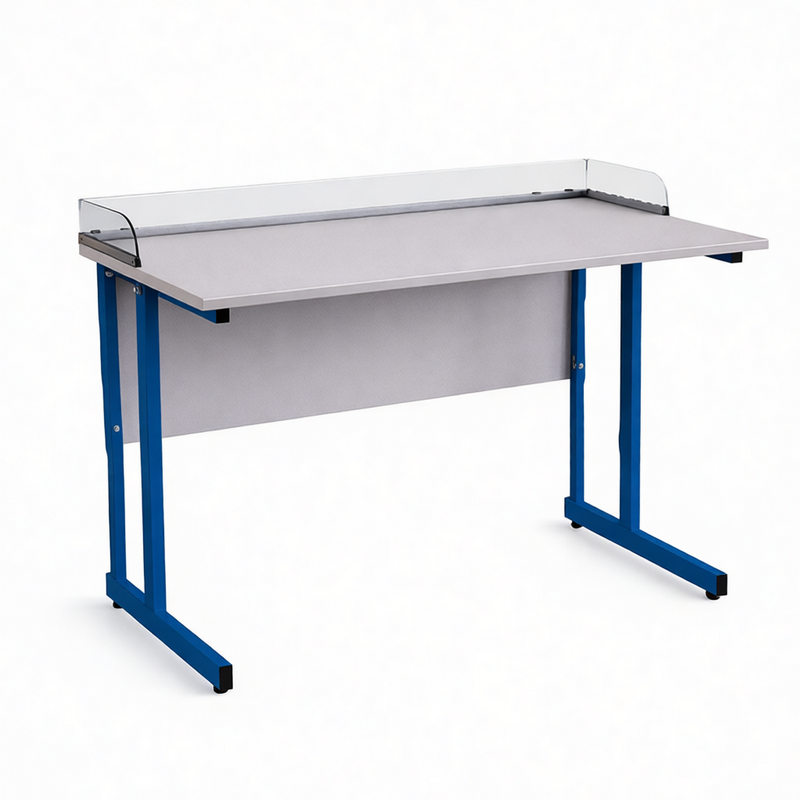 Стол ученический с оргстеклом 1200×600×760 мм