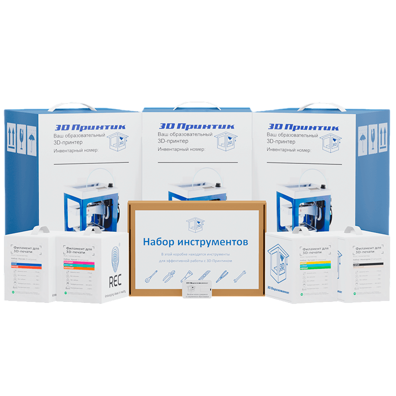 Образовательный комплект для изучения 3D-печати и аддитивных технологий и проектной деятельности
