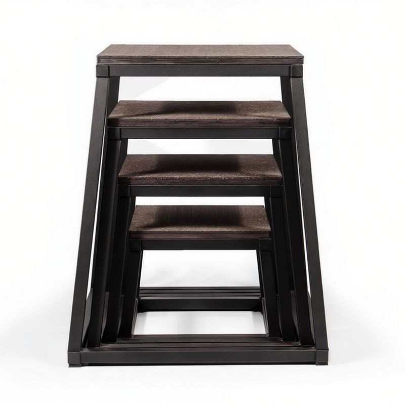 Плиометрические тумбы атлетические, комплект 4 шт