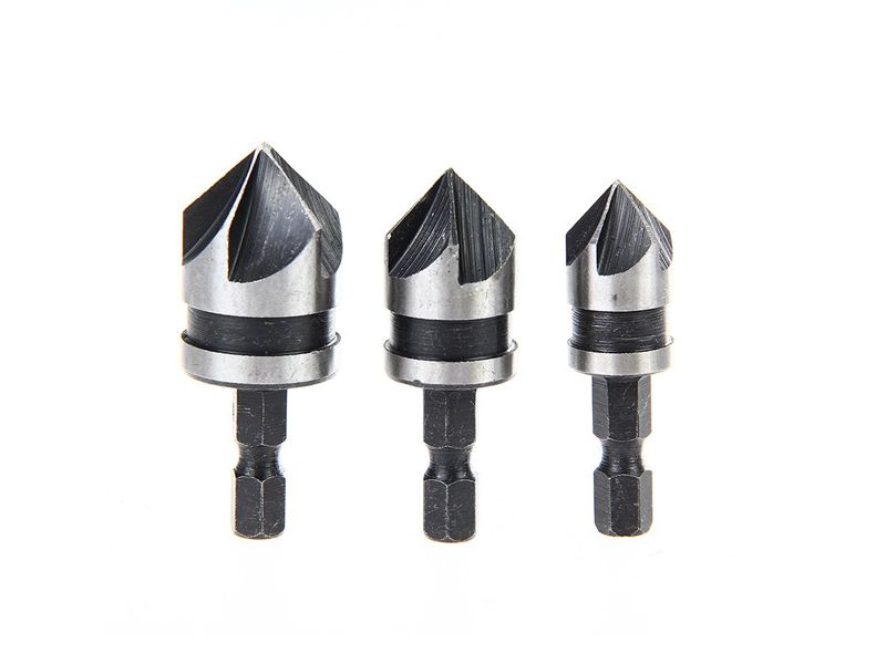 Набор зенковок конических, 3 шт.
