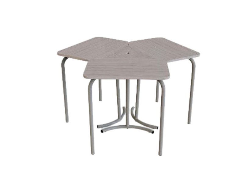 Стол модульный пятиугольный, регулируемый с колесами со стопорами