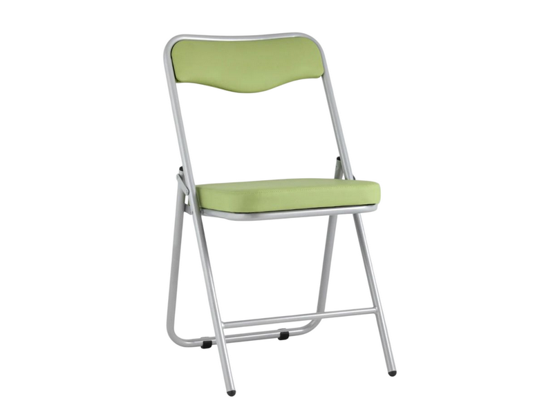 Складной стул экокожа, каркас металлик