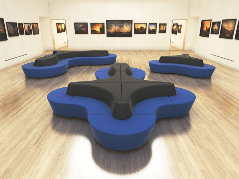 Мебель для холла. Вариант 7 (мягкие модули)