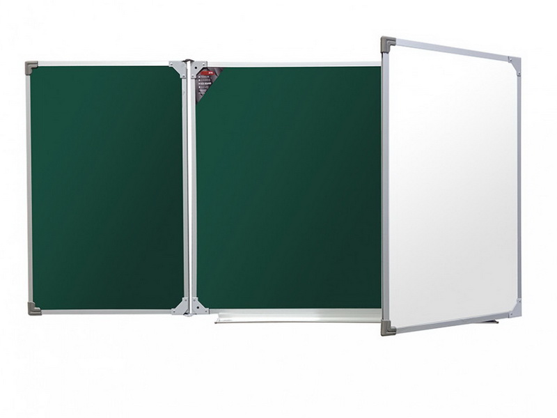 Трехэлементная магнитно-комбинированная доска 100х500 - алюминиевый профиль