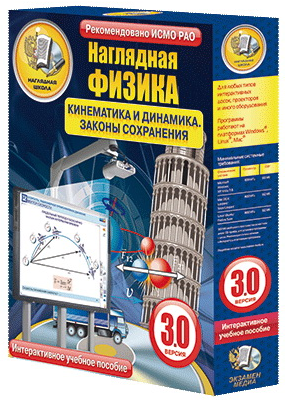 Наглядная физика. Кинематика и динамика. Законы сохранения 7, 9, 10 классы (интерактивное пособие