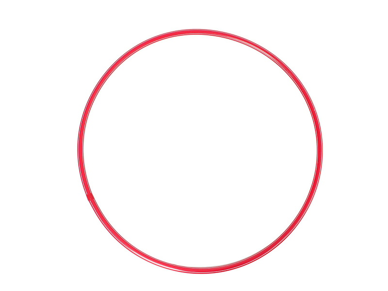 Обруч пластиковый, 70 см, красный