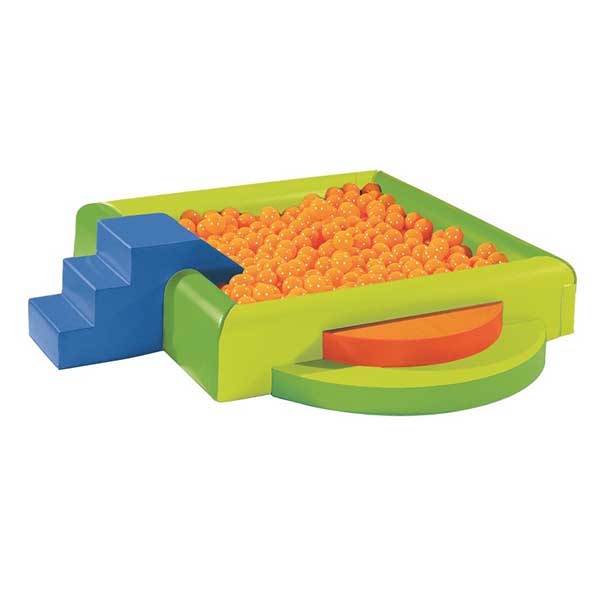Сухой бассейн «Путешествие» (разборный, 2 полукруга, модуль-горка со ступенькой)