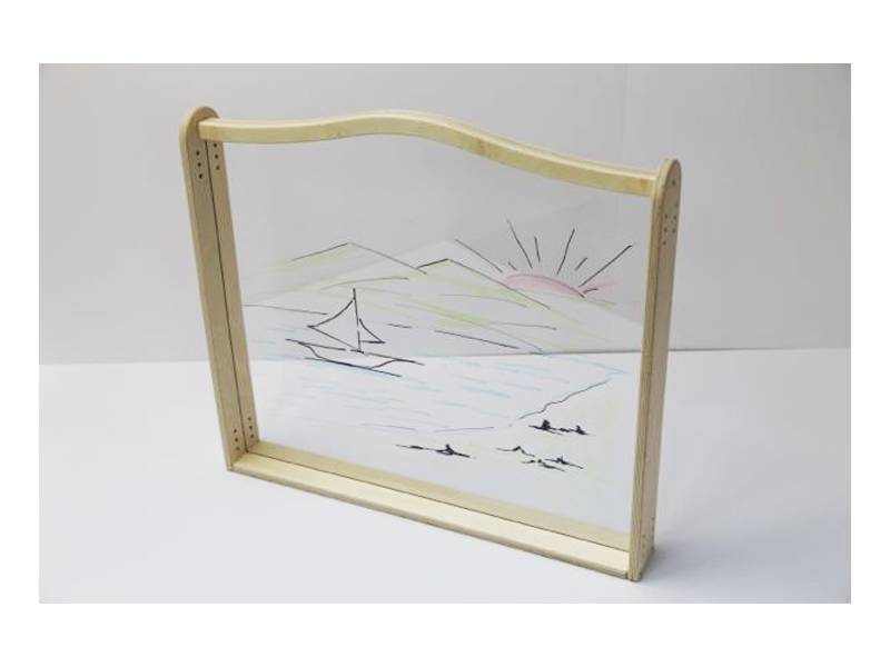 Мольберт для арт-терапии, прозрачный 765х100х730 мм