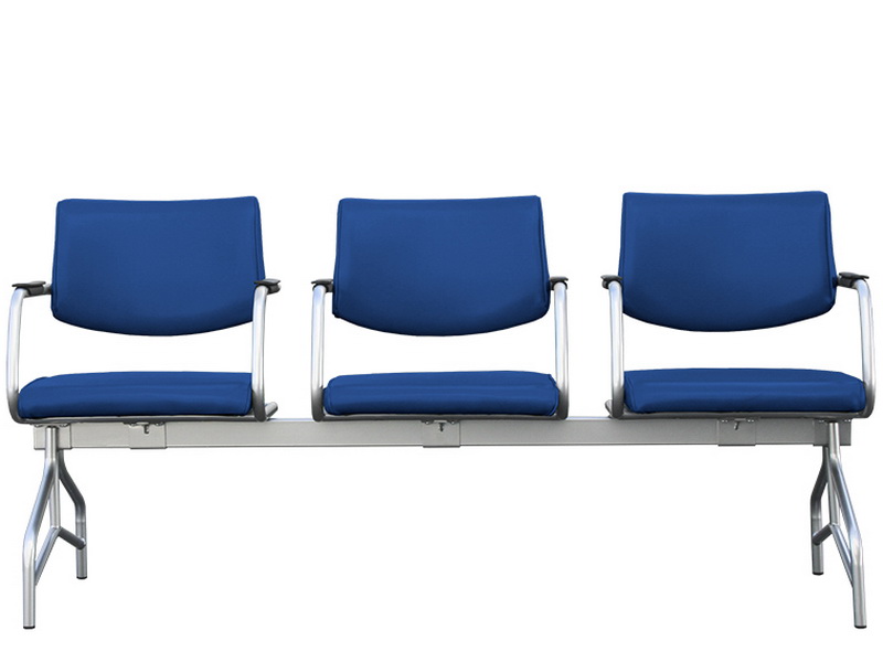 Секция стульев 3-х местная (сиденье и спинка мягкие)