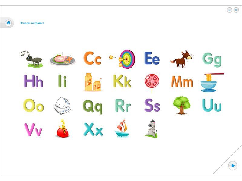 Интерактивная азбука для детей Учим английские буквы