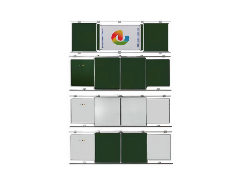 Раздвижная система для интерактивной панели и интерактивной достки, с 4-мя сегментами