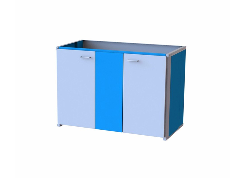 Тумба встраиваемая к демонстрационному столу, 2 дверцы