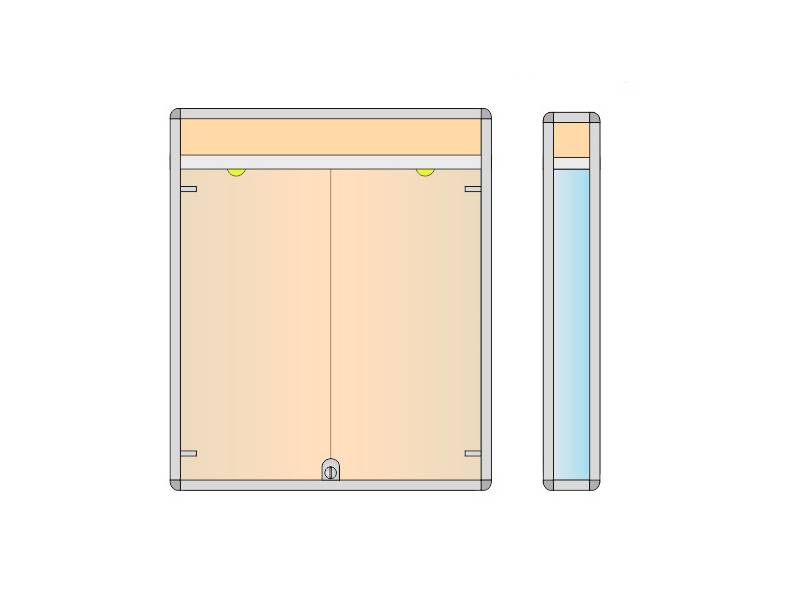 Витрина музейная настенная подвесная