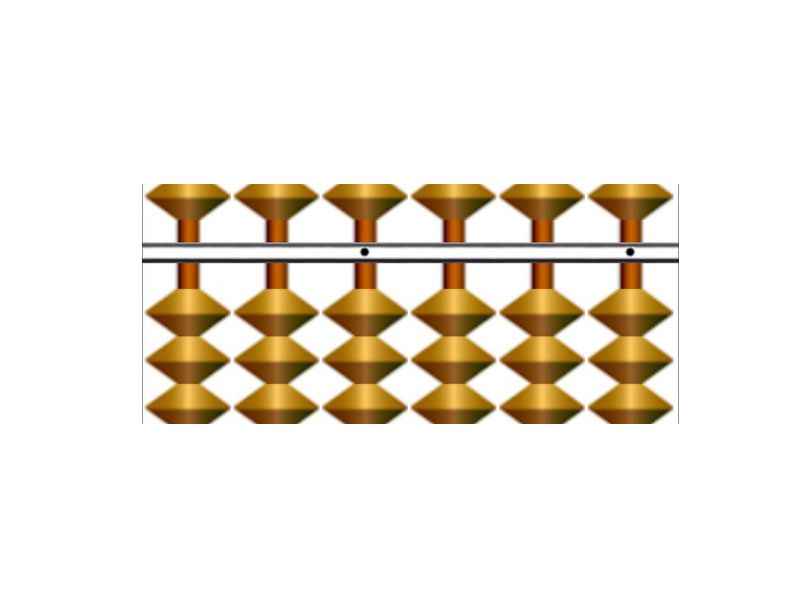 Коврик Абакус для ментальной математики, коричневый