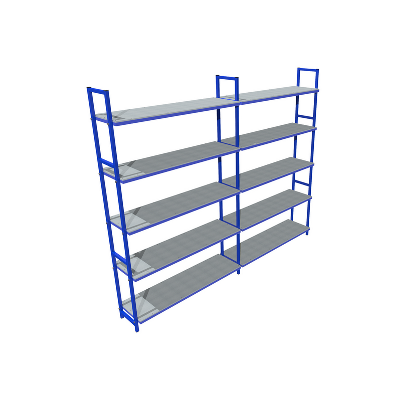 Стеллаж для хранения спортивного инвентаря 5 полок 190*244*35 см