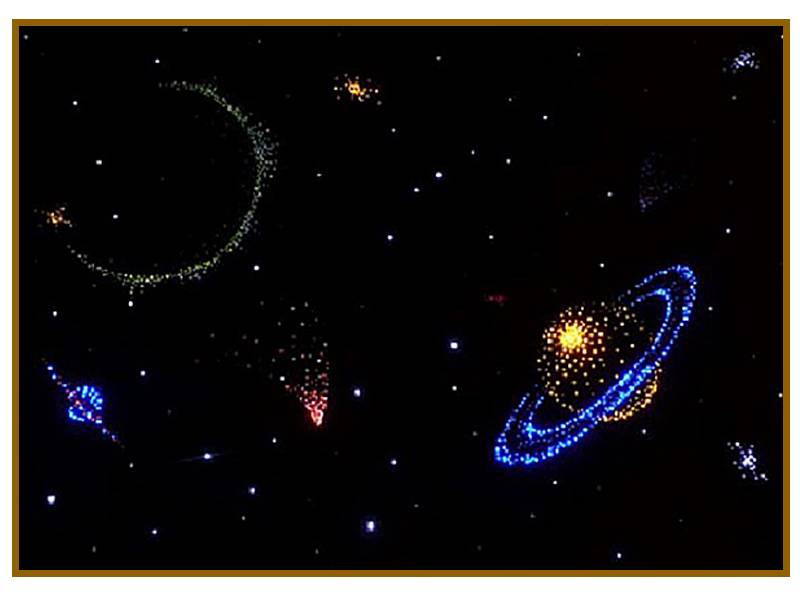 Фибероптическое панно звездное небо 1500х1000 мм, настенное