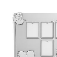 Информационные указатели на стеллажи и стенды