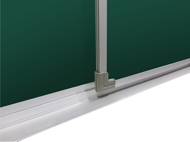 Трехэлементная магнитно-меловая доска 100х500 - алюминиевый профиль