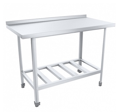 Стол разделочный с бортиком + полка-решетка, серия ЭКОНОМ ЦК