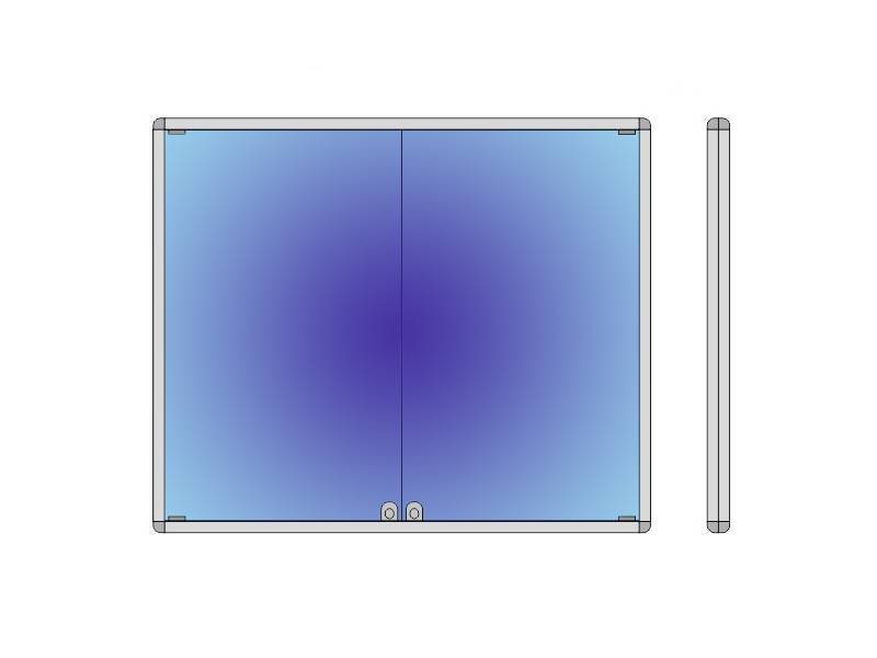 Стенд-витрина с дверкой