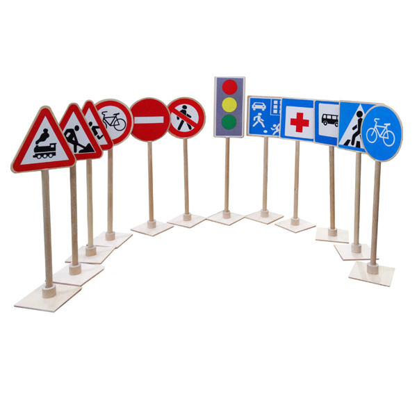 Набор напольный УЧИМ ДОРОЖНЫЕ ЗНАКИ