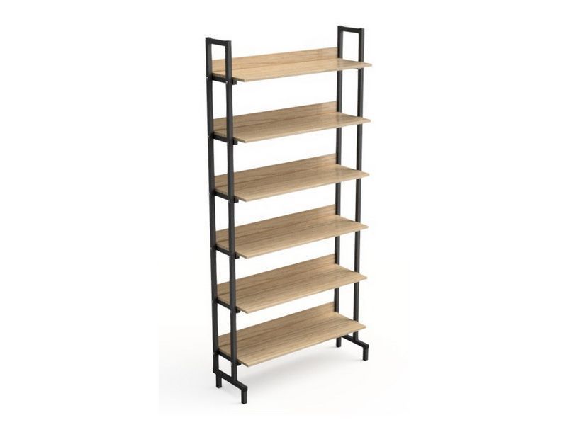 Стеллаж библиотечный односторонний (м/к 25*25, ЛДСП 16 мм, кромка 0,4 мм)