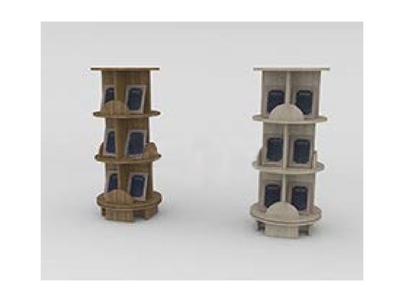 Витрина вращающаяся низкая 450х450х1100