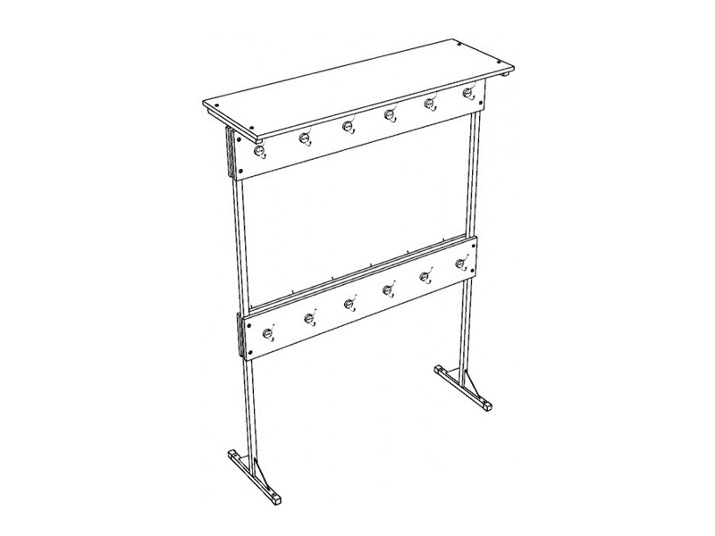 Вешалка напольная 24 крючка