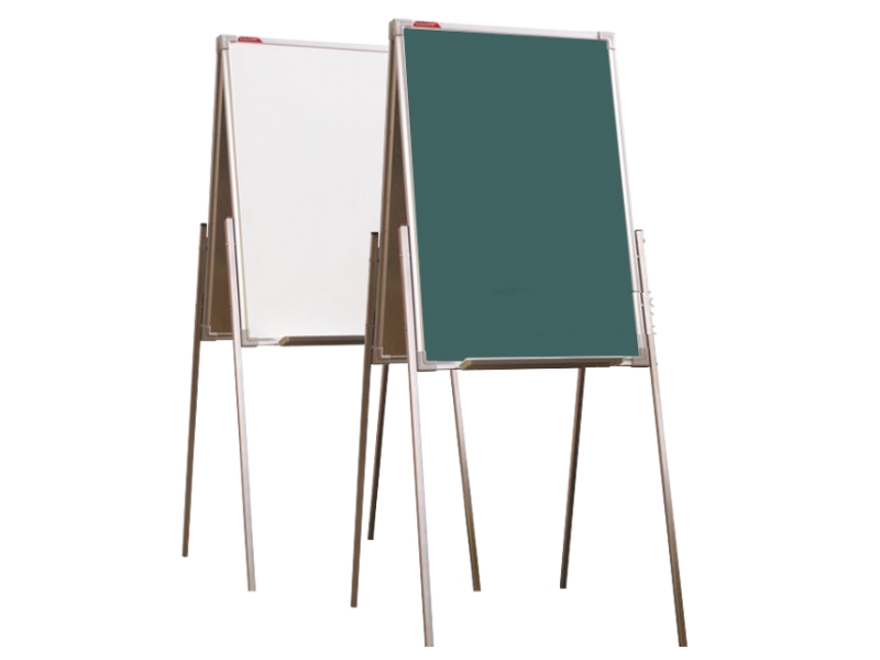 Мольберт домик двухсторонний комбинированный 75х50, алюминиевый профиль