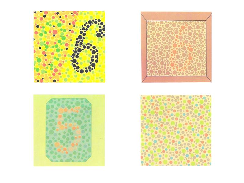 Полихроматические таблицы (для исследования цветоощущения Е.Б.Рабкина)