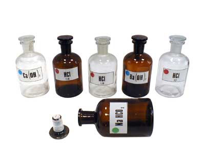 Набор склянок для растворов 250 мл