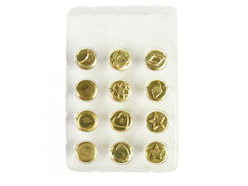 Набор штампов для выжигания "Узоры", 12 шт.