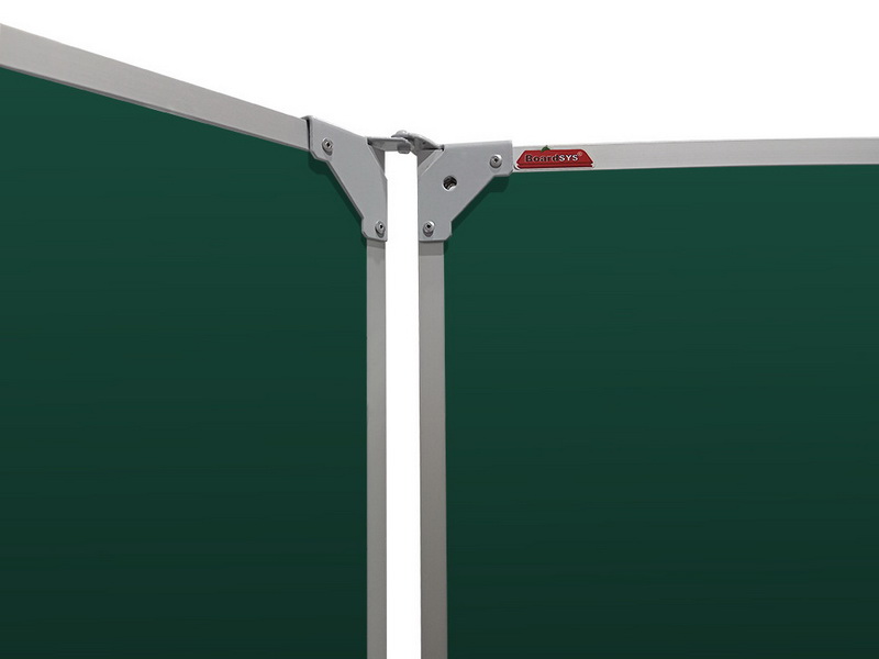 Трехэлементная магнитно-меловая доска 100х500 - алюминиевый профиль