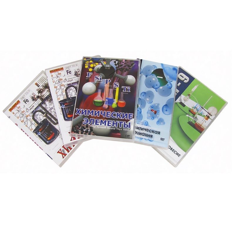 Комплект видеоуроков по химии на DVD — 5 дисков