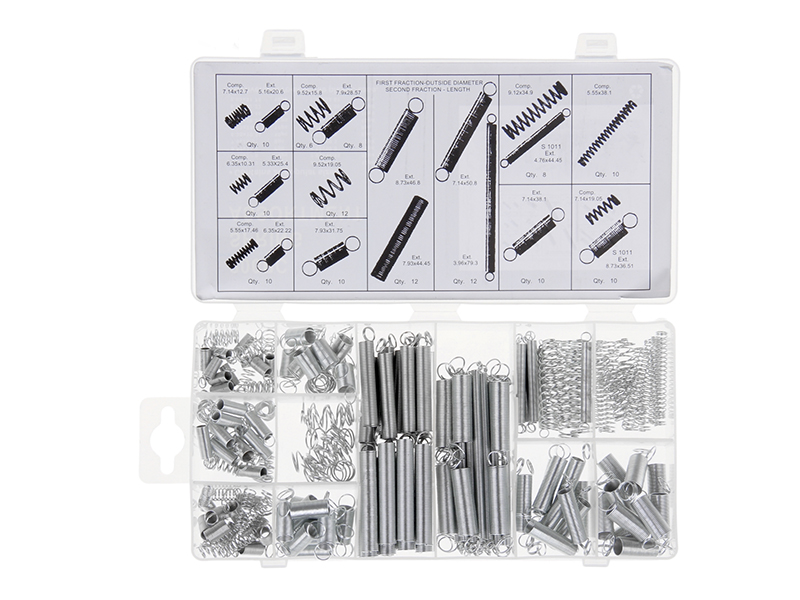 Набор пружин разного сечения и размеров